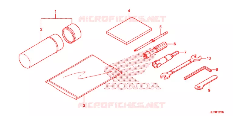 GEREEDSCHAP Honda ATV 1000 TALON 2020  SXS1000S4L