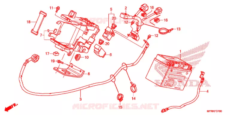 ACCU Honda MOTO 1300 VT 2020  VT1300CXAL