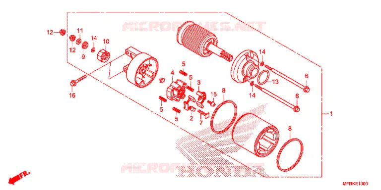 STARTMOTOR Honda MOTO 1300 VT 2021  VT1300CXAL