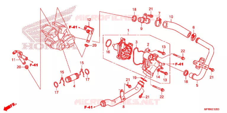 WATERPOMP Honda MOTO 1300 VT 2021  VT1300CXAL