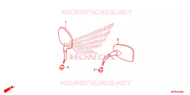 SPIEGEL Honda MOTO 1300 VT 2021  VT1300CXAL