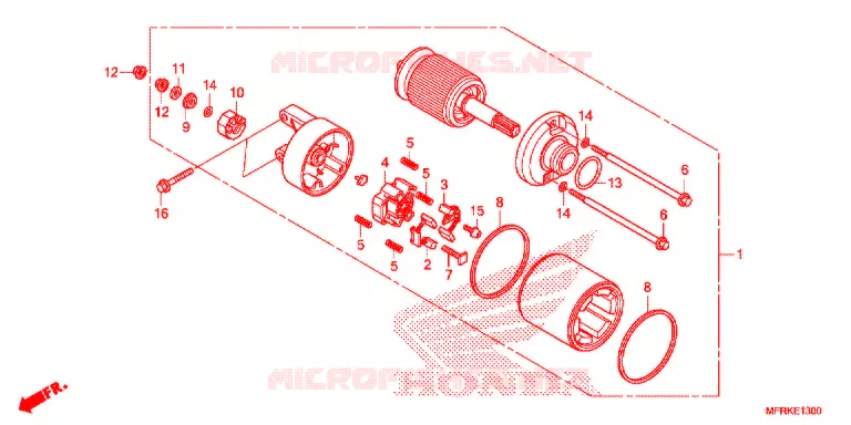 STARTMOTOR Honda MOTO 1300 VT 2020  VT1300CXAL