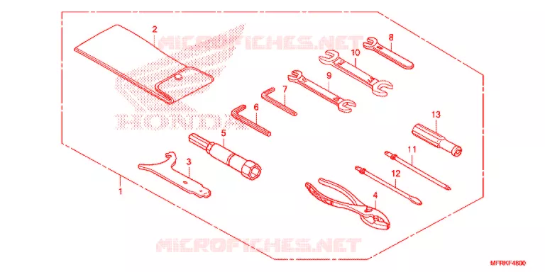 GEREEDSCHAP Honda MOTO 1300 VT 2021  VT1300CXL