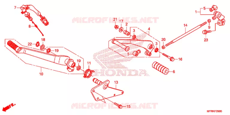 PEDAAL Honda MOTO 1300 VT 2021  VT1300CXL