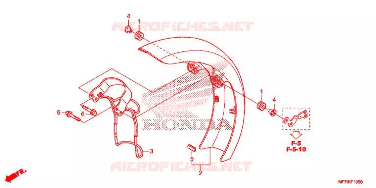 VOOR STROOMLIJNKAP Honda MOTO 1300 VT 2021  VT1300CXL