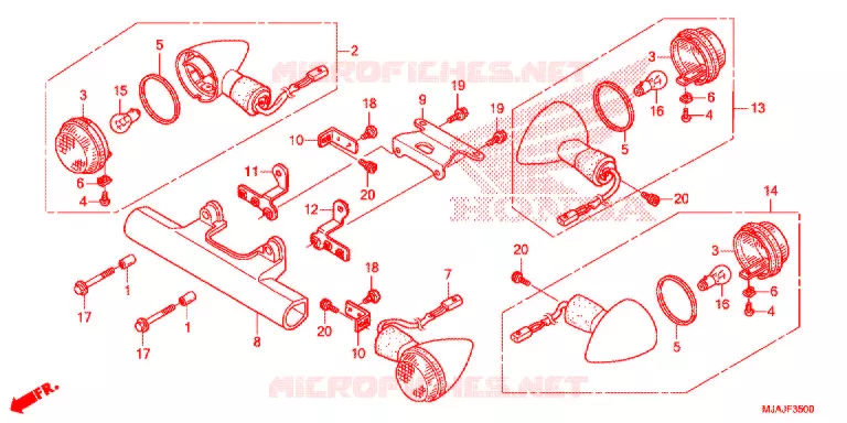KNIPPERLICHT Honda MOTO 750 SHADOW 2019  VT750C2BK