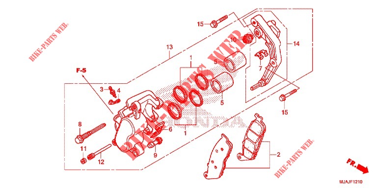 VOOR REMKLAUW (VT750C/C2B) voor Honda SHADOW VT 750 PHANTOM 2019