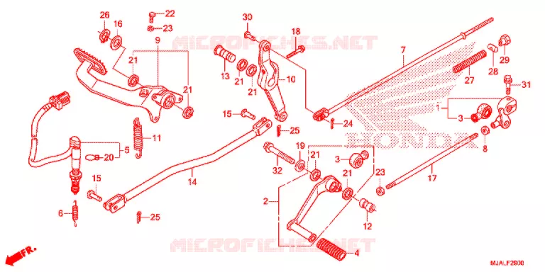 PEDAAL Honda MOTO 750 SHADOW 2020  VT750C2BL