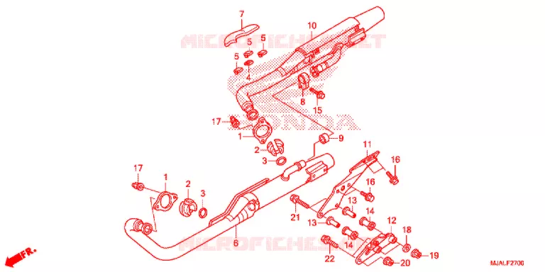 UITLAATDEMPER Honda MOTO 750 SHADOW 2020  VT750C2BL