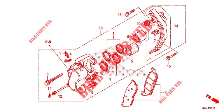 VOOR REMKLAUW (VT750C/C2B) voor Honda SHADOW VT 750 PHANTOM 2021