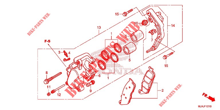 VOOR REMKLAUW (VT750C/C2B) voor Honda SHADOW VT 750 AERO 2019