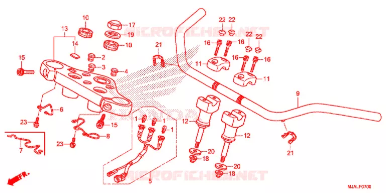 HENDEL PIJP (VT750C/CS) Honda MOTO 750 SHADOW 2021  VT750CL