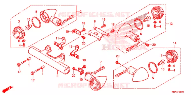 KNIPPERLICHT Honda MOTO 750 SHADOW 2021  VT750CL