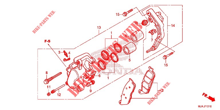 VOOR REMKLAUW (VT750C/C2B) voor Honda SHADOW VT 750 AERO 2020