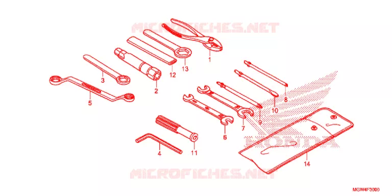 GEREEDSCHAP Honda MOTO 650 XR 2020  XR650LL