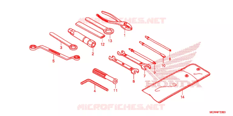 GEREEDSCHAP Honda MOTO 650 XR 2020  XR650LL