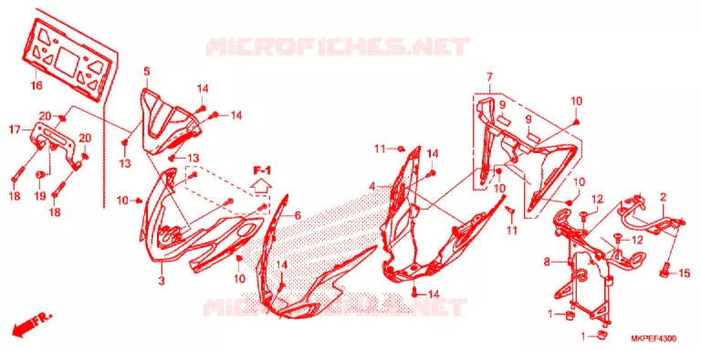 BOVEN KAP Honda MOTO 500 CB 2020  CB500FAL