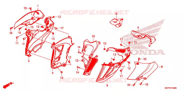 MIDDENKAP Honda MOTO 500 CB 2020  CB500FAL