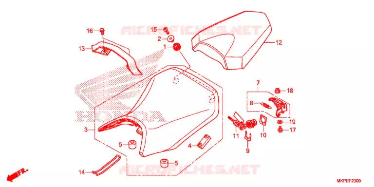 ZITTING Honda MOTO 500 CB 2020  CB500FAL