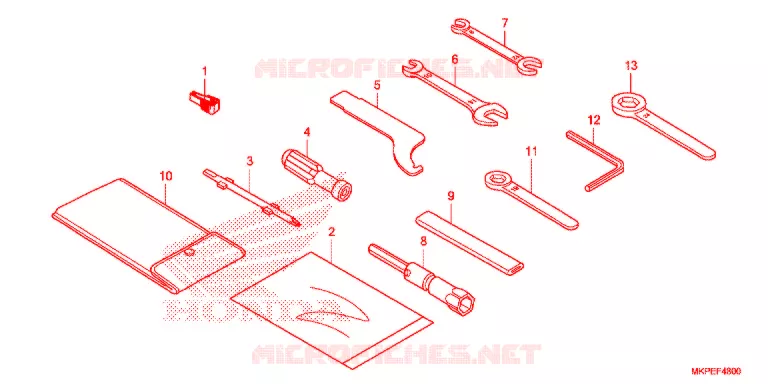 GEREEDSCHAP Honda MOTO 500 CB 2020  CB500FAL
