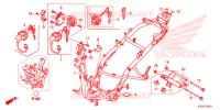 FRAME CHASSIS voor Honda CLICK 125 I RACING 2014