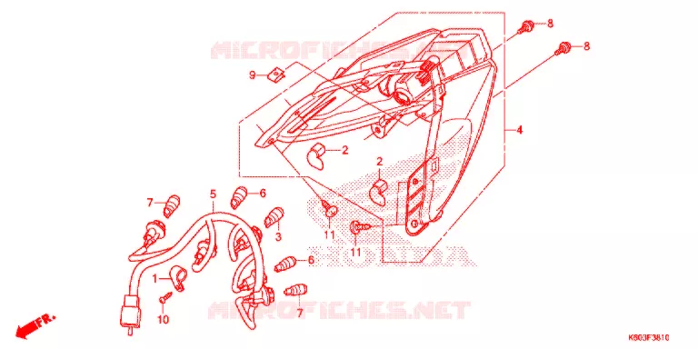 ACHTER COMBINATIE LICHT Honda SCOOTER 125 CLICK 2016  ACB125CBTG