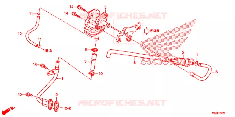 LUCHTZUIGKLEP Honda MOTO 110 WAVE 2017  AFS110SPH