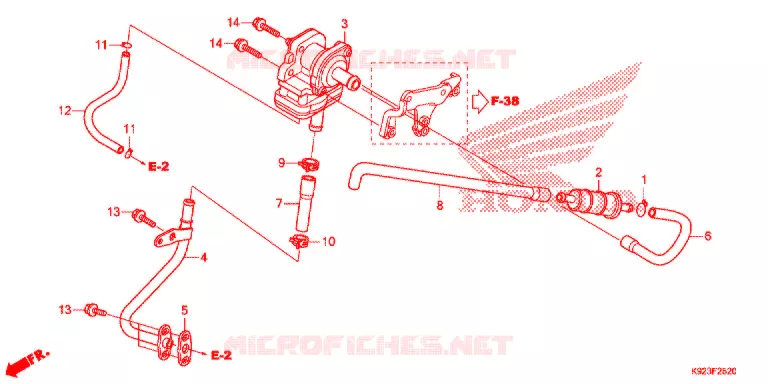 LUCHTZUIGKLEP Honda MOTO 110 WAVE 2017  AFS110SPH