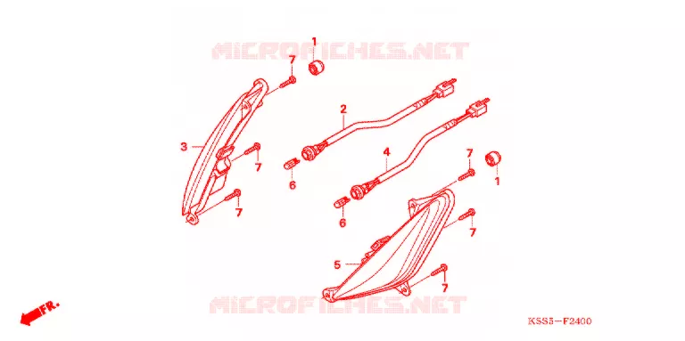 VOOR KNIPPERLICHT Honda MOTO 125 BIZ 2010  BC125MA