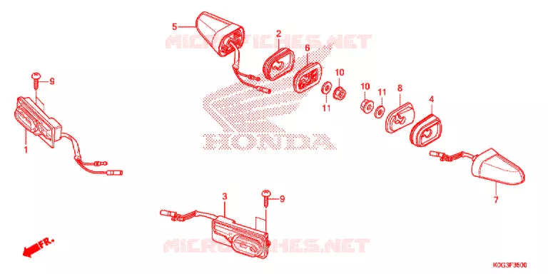 KNIPPERLICHT Honda MOTO 125 CUB 2019  C125AL