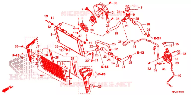 RADIATOR Honda MOTO 1000 CB 2020  CB1000RAL