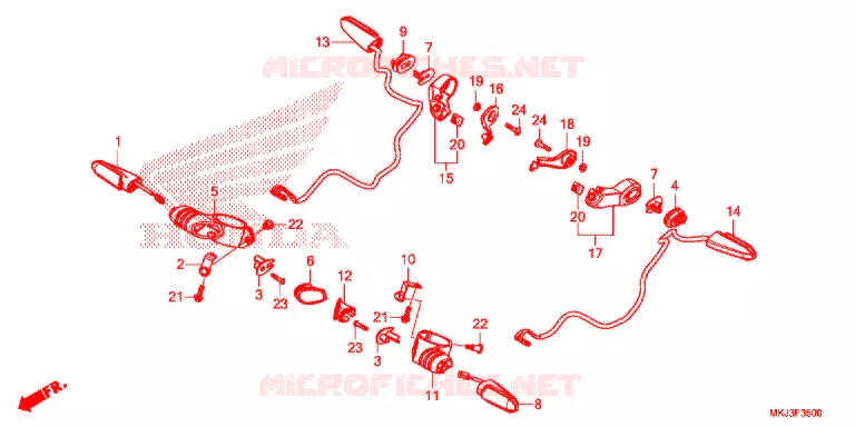 KNIPPERLICHT Honda MOTO 1000 CB 2020  CB1000RAL