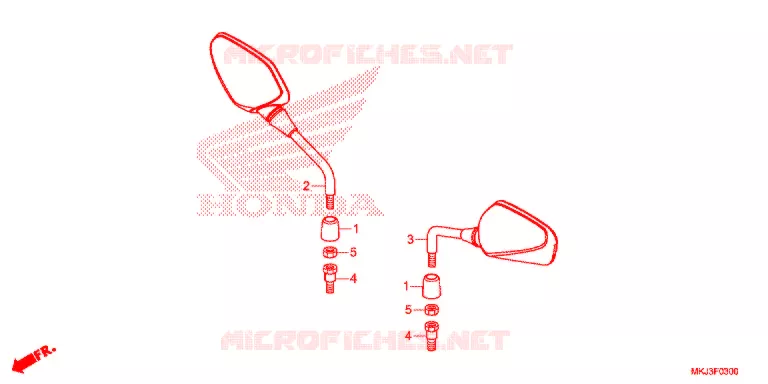 SPIEGEL Honda MOTO 1000 CB 2020  CB1000RAL