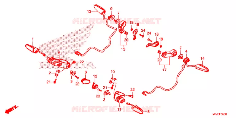 KNIPPERLICHT Honda MOTO 1000 CB 2020  CB1000RAL