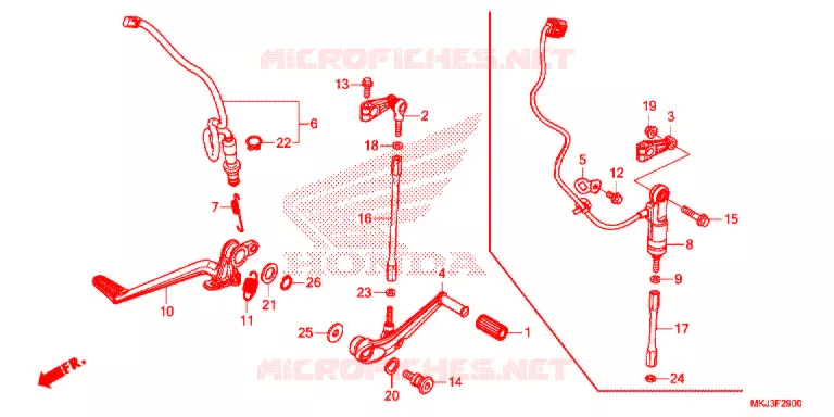 PEDAAL Honda MOTO 1000 CB 2020  CB1000RAL