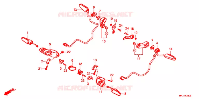 KNIPPERLICHT Honda MOTO 1000 CB 2020  CB1000RAL