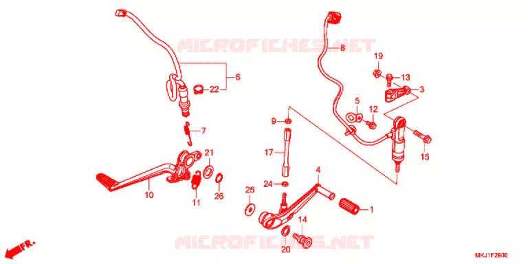 PEDAAL Honda MOTO 1000 CB 2020  CB1000RAL