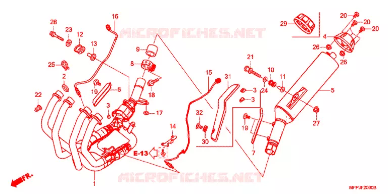 UITLAATDEMPER Honda MOTO 1300 CB 2020  CB1300SADK