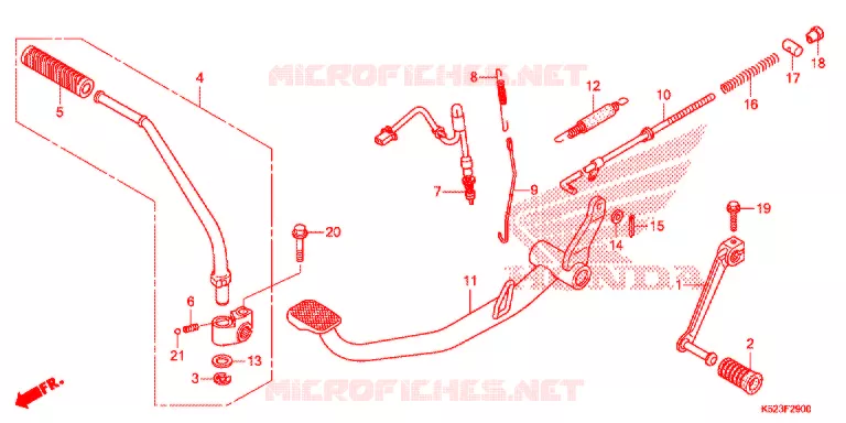 PEDAAL/KICKSTARTER ARM Honda MOTO 125 CBF 2018  CBF125SJ