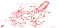FRAME CHASSIS voor Honda CB 125 TWISTER 3LA 2018