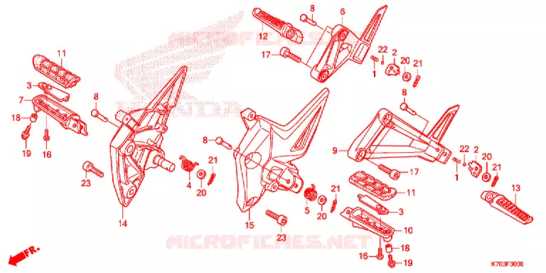 OPSTAP Honda MOTO 190 CB 2016  CBF190WHG