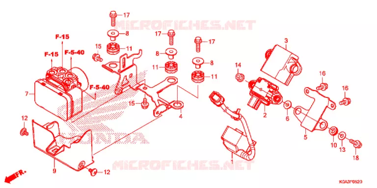 ABS MODULATOR Honda MOTO 300 CB 2021  CBF300NAM