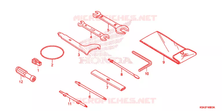 GEREEDSCHAP Honda MOTO 300 CB 2021  CBF300NAM
