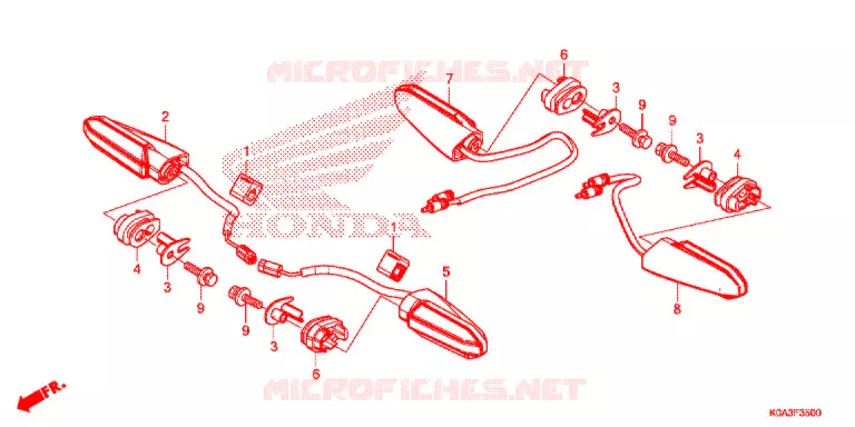 KNIPPERLICHT Honda MOTO 300 CB 2020  CBF300NAM
