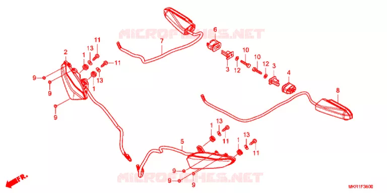KNIPPERLICHT Honda MOTO 1000 CBR 2020  CBR1000SPL