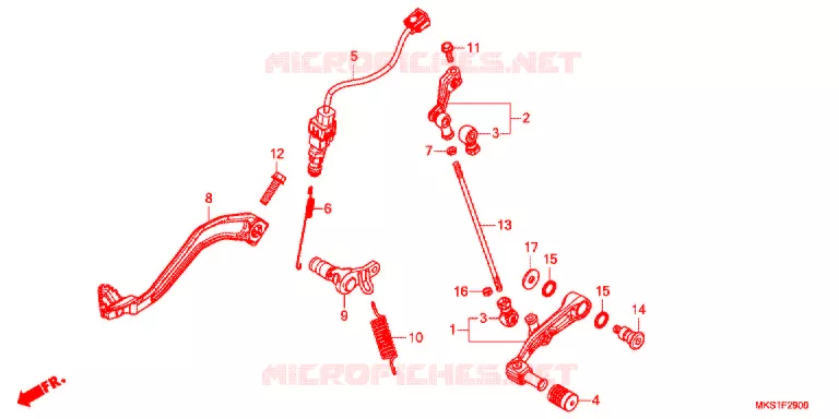 PEDAAL Honda MOTO 1100 AFRICA-TWIN 2020  CRF1100AL4L