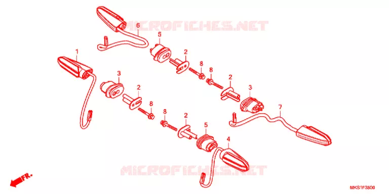 KNIPPERLICHT Honda MOTO 1100 AFRICA-TWIN 2020  CRF1100D4L