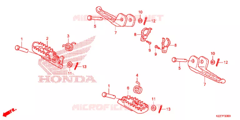 OPSTAP Honda MOTO 250 CRF 2020  CRF250LL
