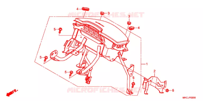 AIRBAG MODULE Honda MOTO 1800 GOLD-WING 2020  GL1800DAL_J