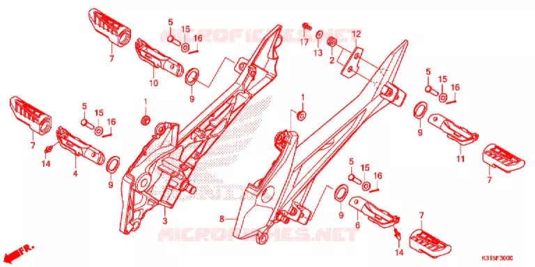 OPSTAP Honda MOTO 250 CB 2017  MC250H